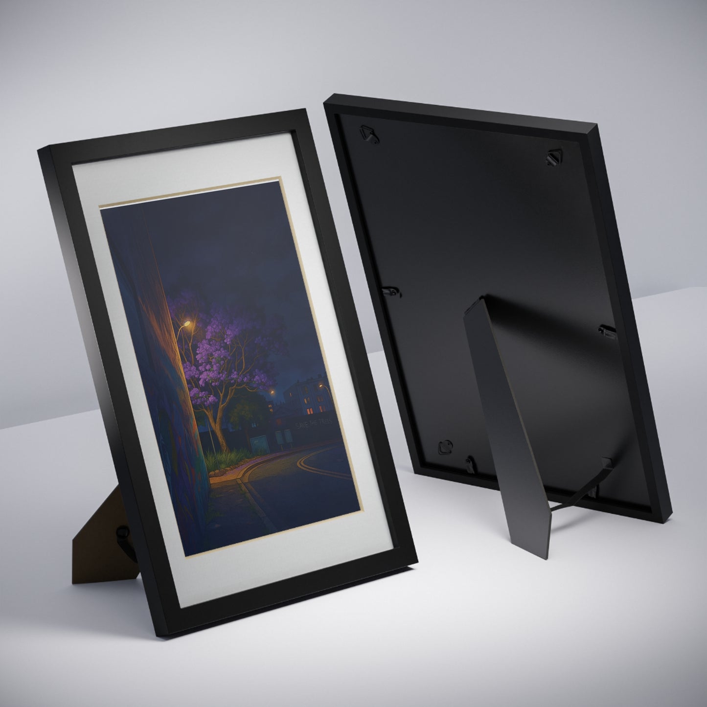 Midnight Jacaranda | Black Frame