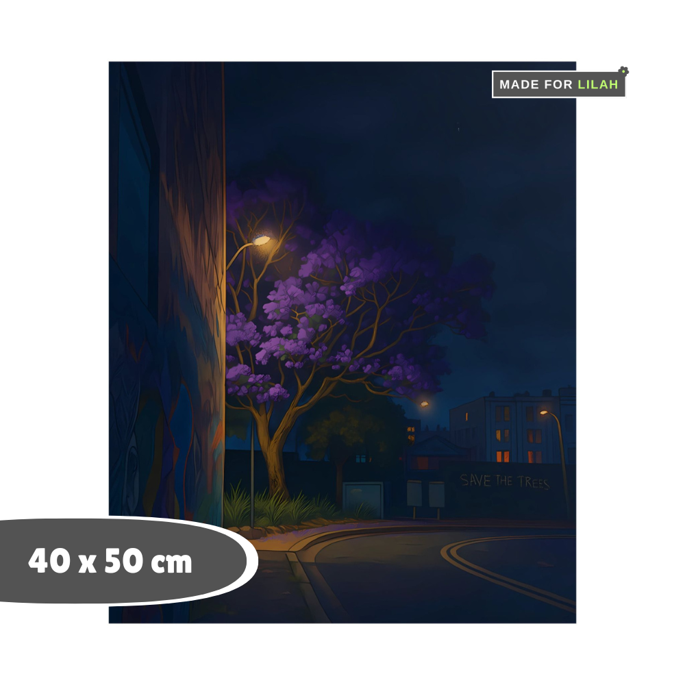 Midnight Jacaranda | Unframed Poster