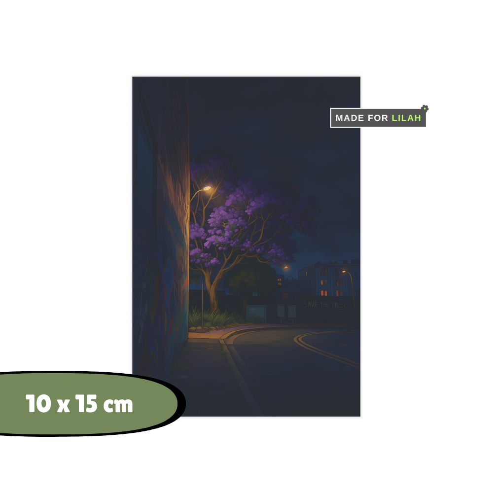 Midnight Jacaranda | Unframed Print