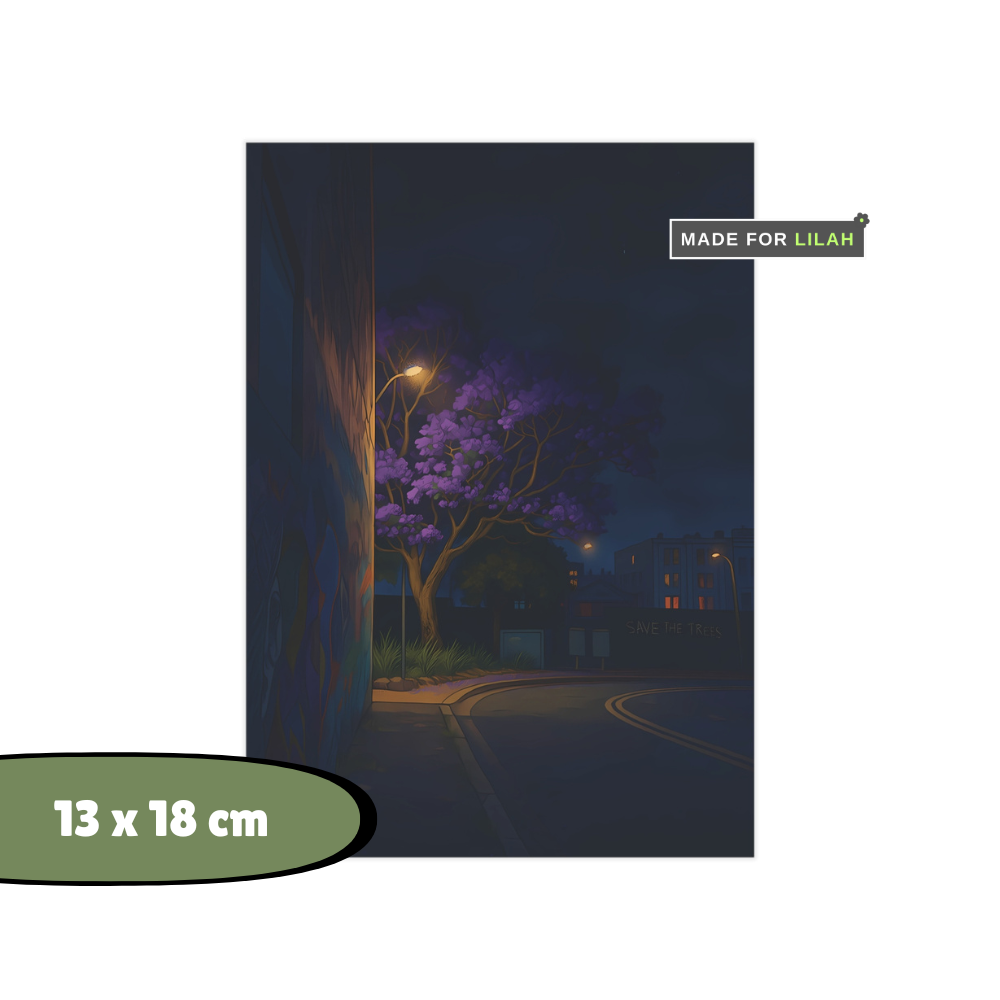 Midnight Jacaranda | Unframed Print