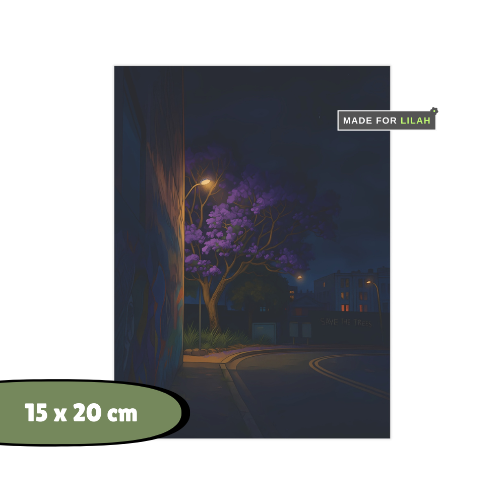 Midnight Jacaranda | Unframed Print