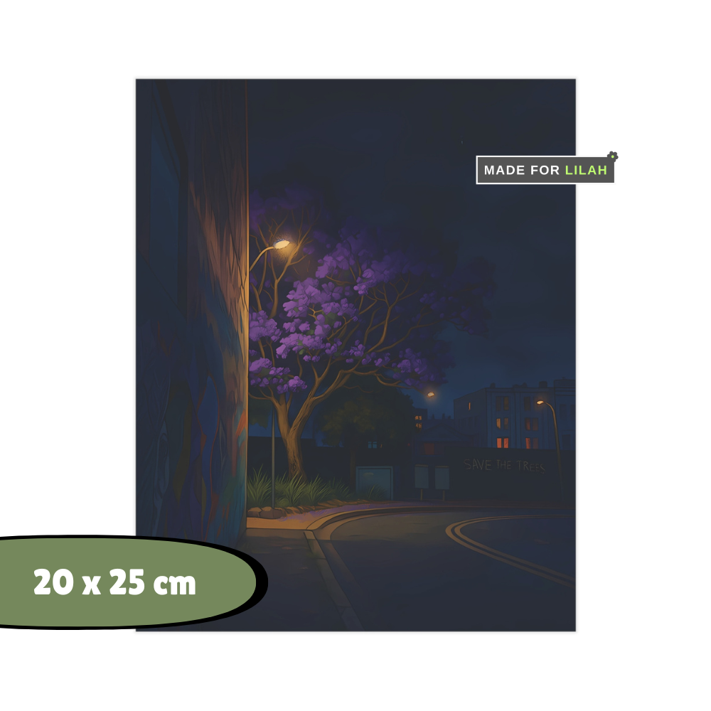 Midnight Jacaranda | Unframed Print