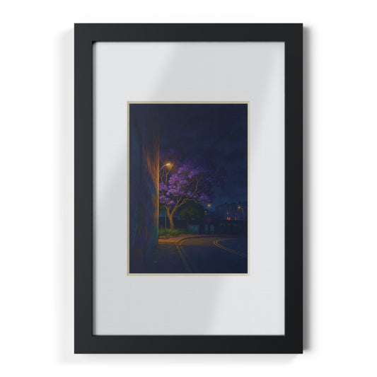 Midnight Jacaranda | Black Frame