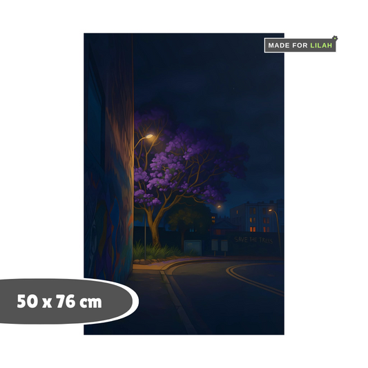 Midnight Jacaranda | Unframed Poster