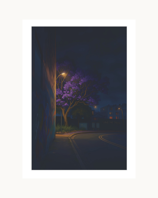 Midnight Jacaranda | Unframed Poster
